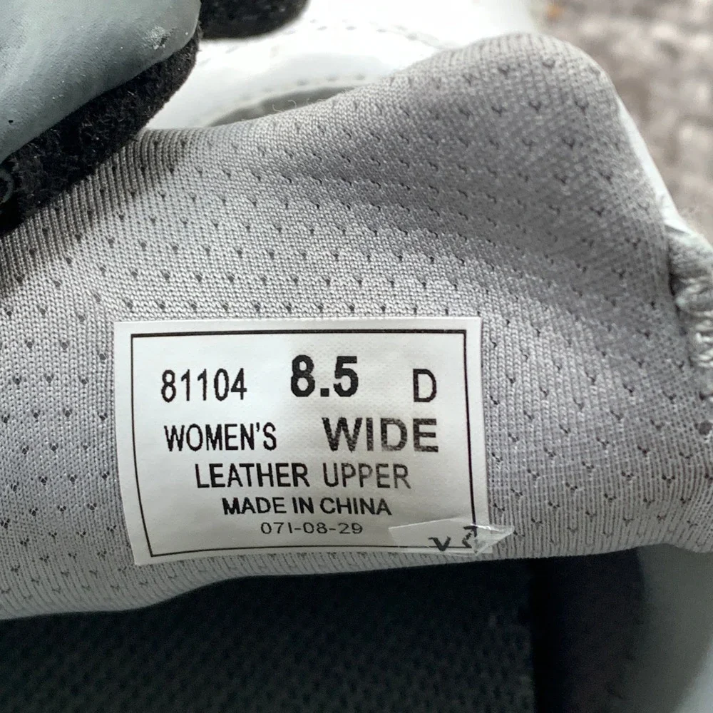 Orthofeet 81104 Sneakers Womens 8.5 D White Leather Wide Orthopedic Walking